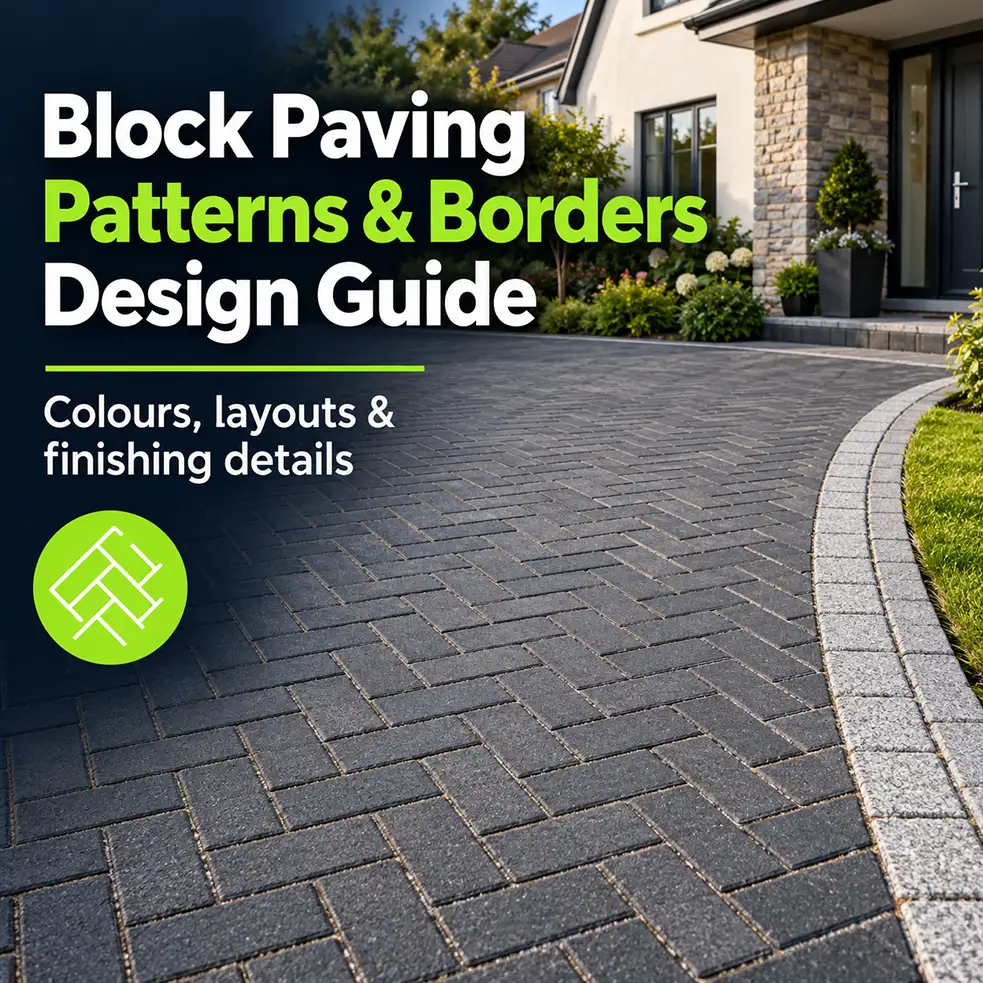 Guide to block paving driveway patterns and contrasting borders
