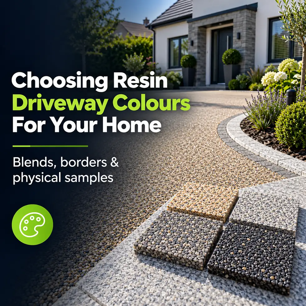 Guide to choosing resin driveway colours and coordinating borders