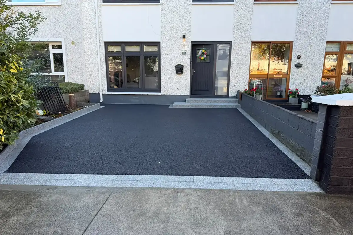 Ground preparation during a driveway installation on Bawnville Road Tallaght