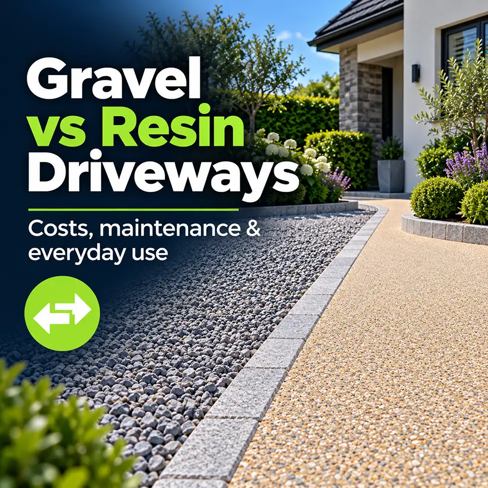 Gravel vs resin-bound driveways comparison guide