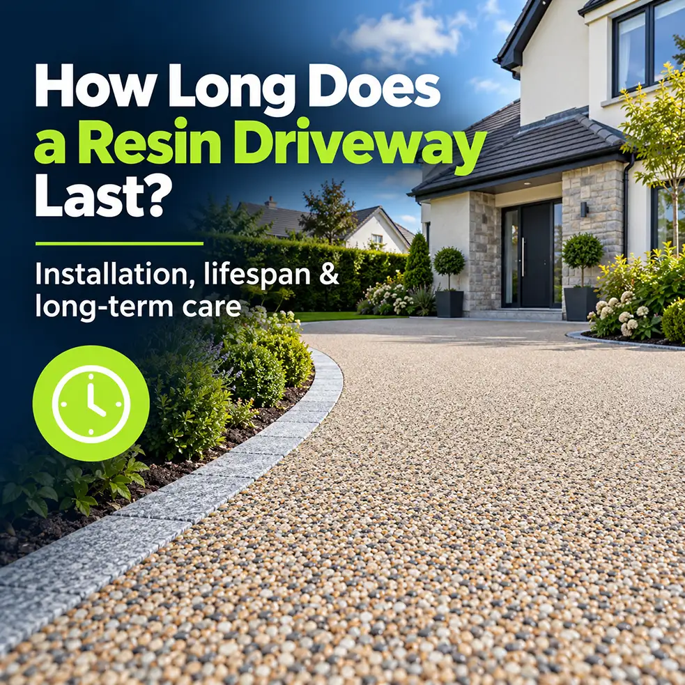 Resin driveway lifespan guide covering installation and long-term care