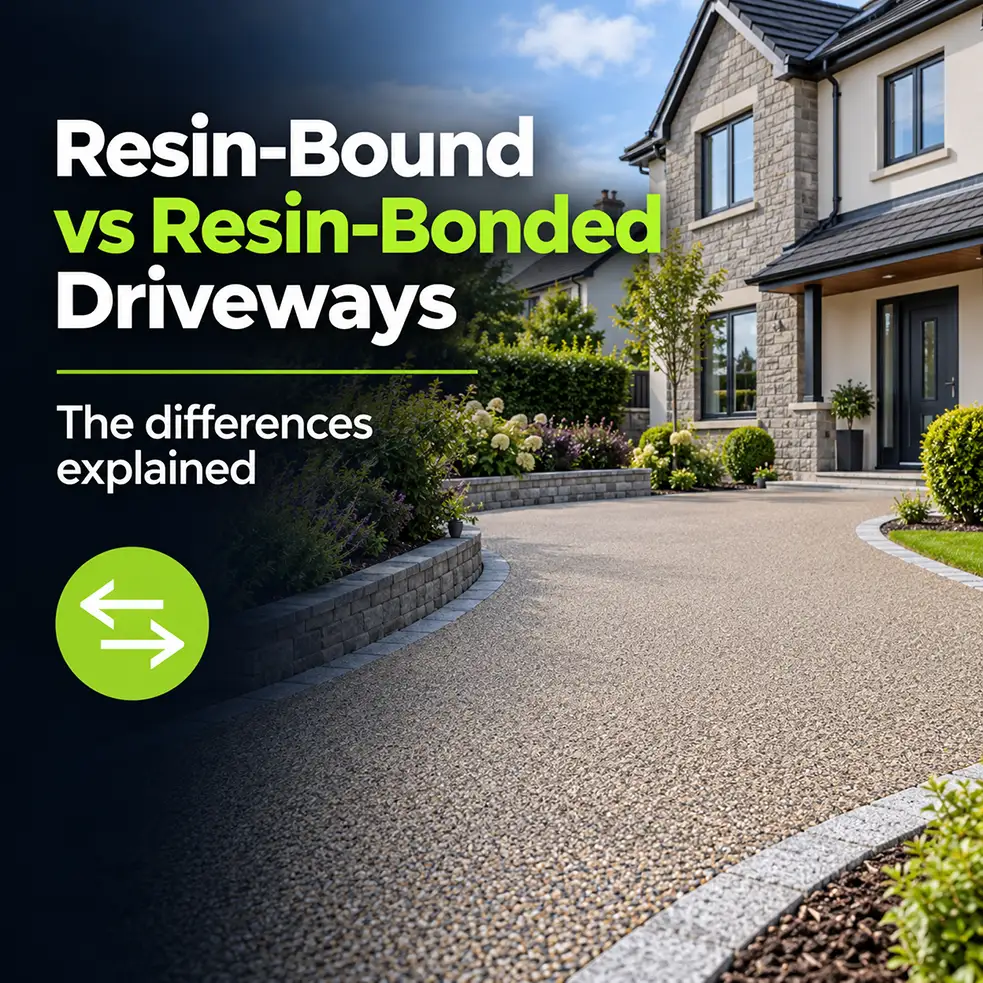 Resin-bound vs resin-bonded driveways comparison guide
