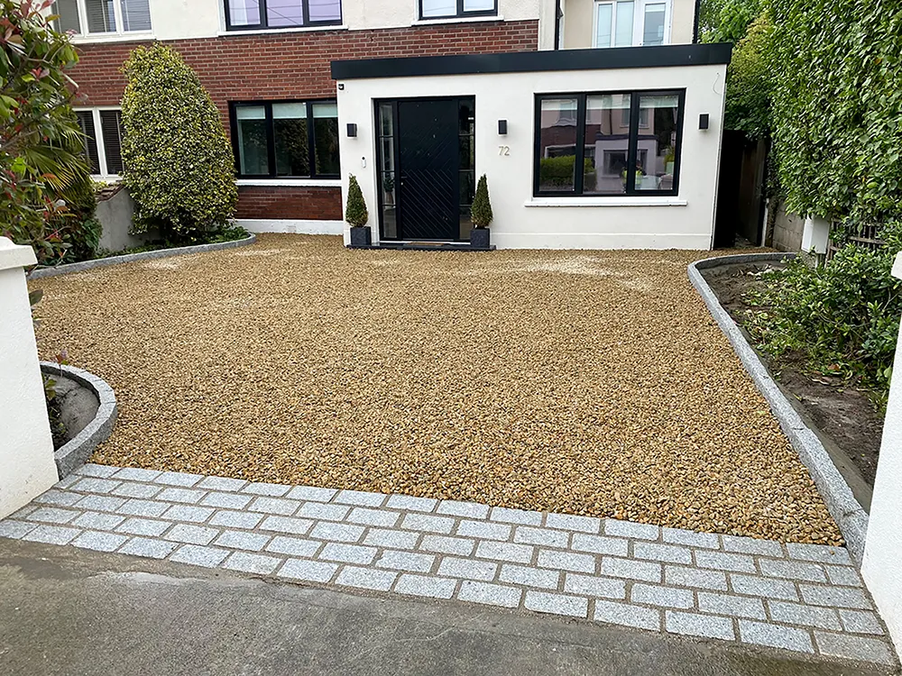 Completed gravel driveway project in Dublin by Driveways 4 You