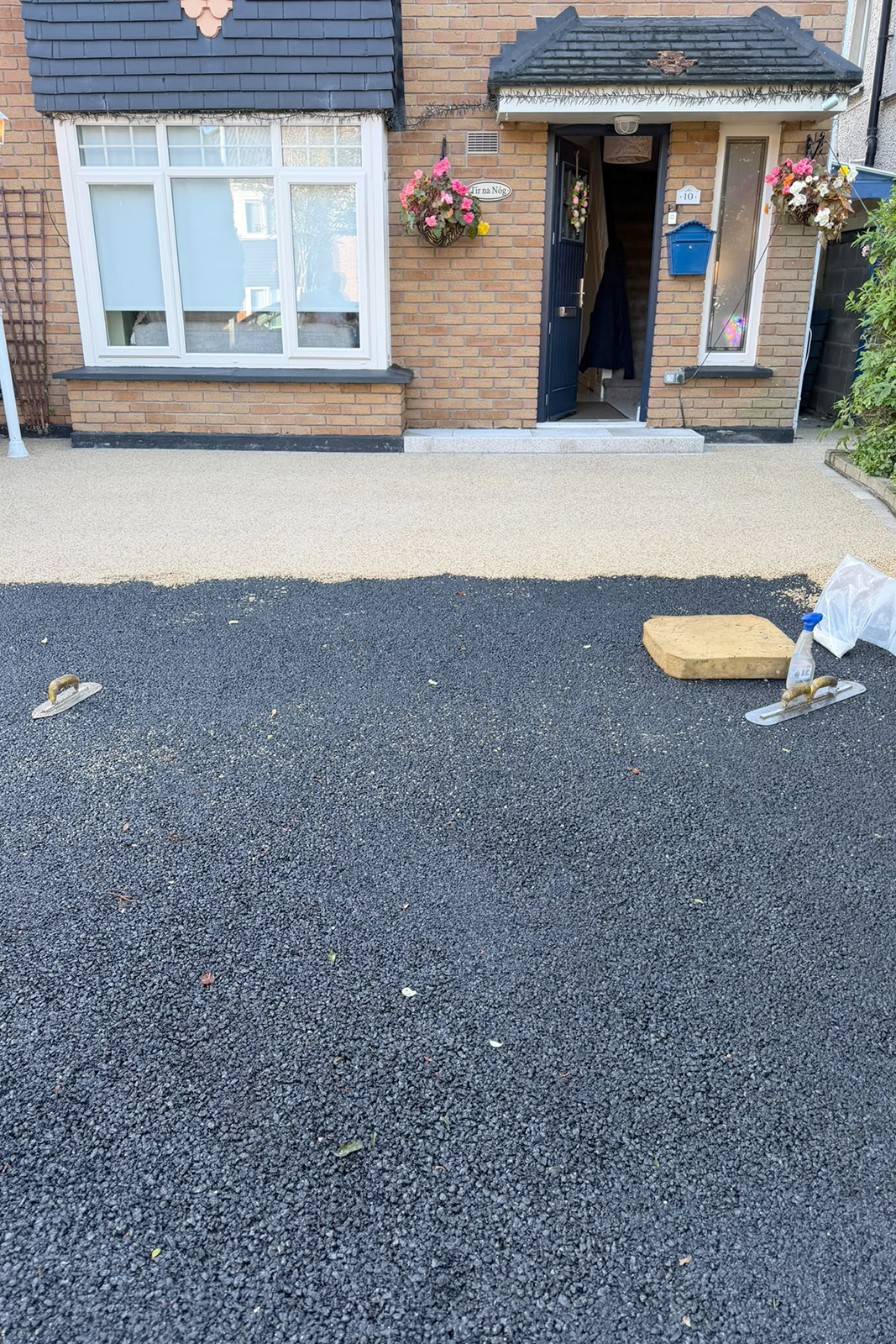 Ground prepared with correct levels for resin driveway installation in Parklands Dublin 24